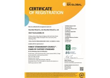 FSC Chain of Custody Certificate