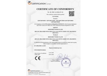 Plywood Certificate of Conformity